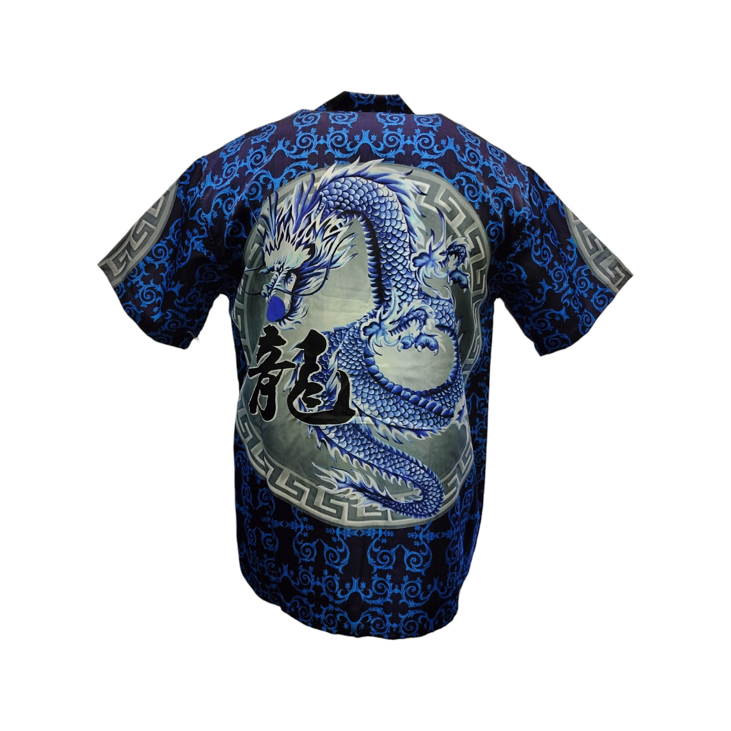 Men's Button-Up Shirt-Big Brother- Dragon Casual