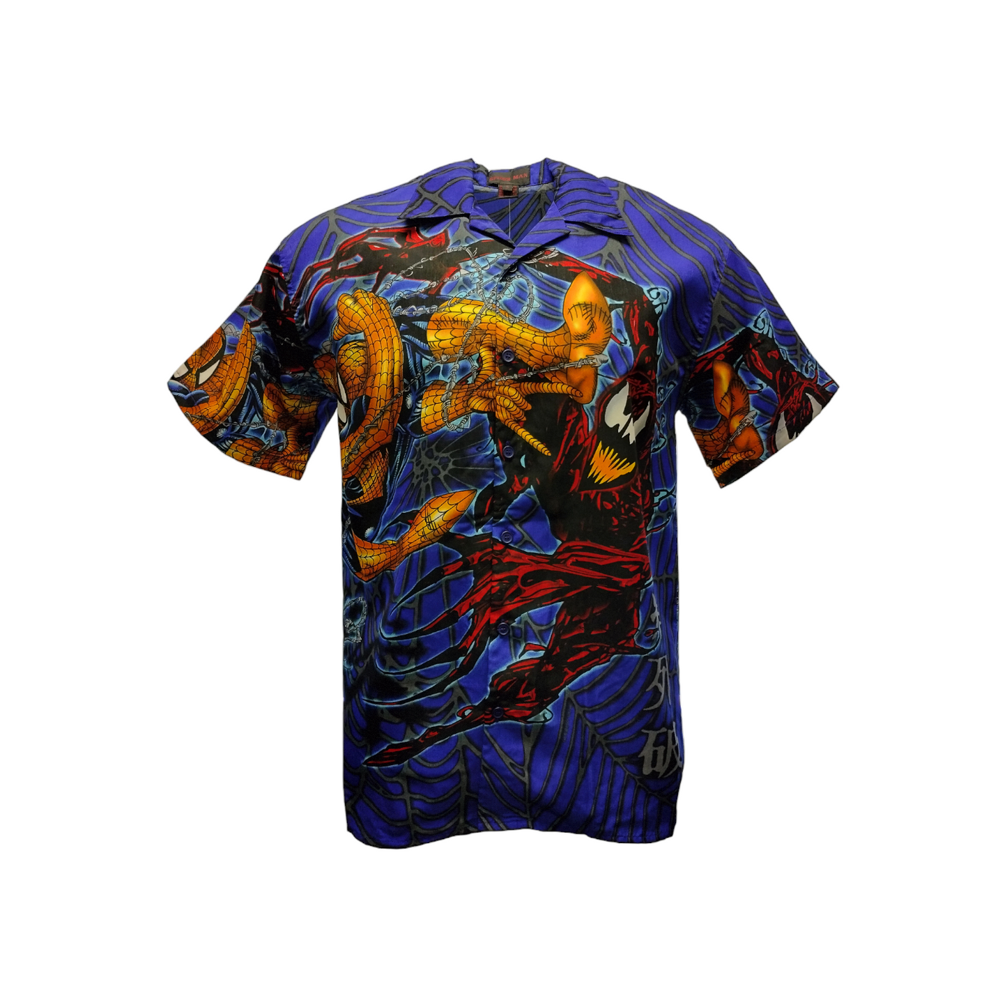 Men's Shirt Button up Spider Man Casual