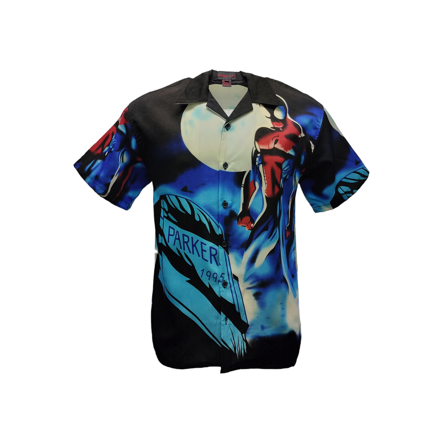 Men's Shirt Button up Spider Man Casual
