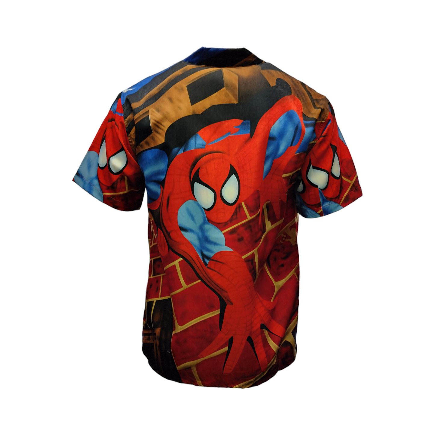 Men's Shirt Button up Spider Man Casual