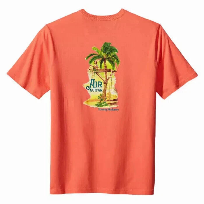 TOMMY BAHAMA Men's T Shirt-AIR GUITAR -SIZE MEDIUM