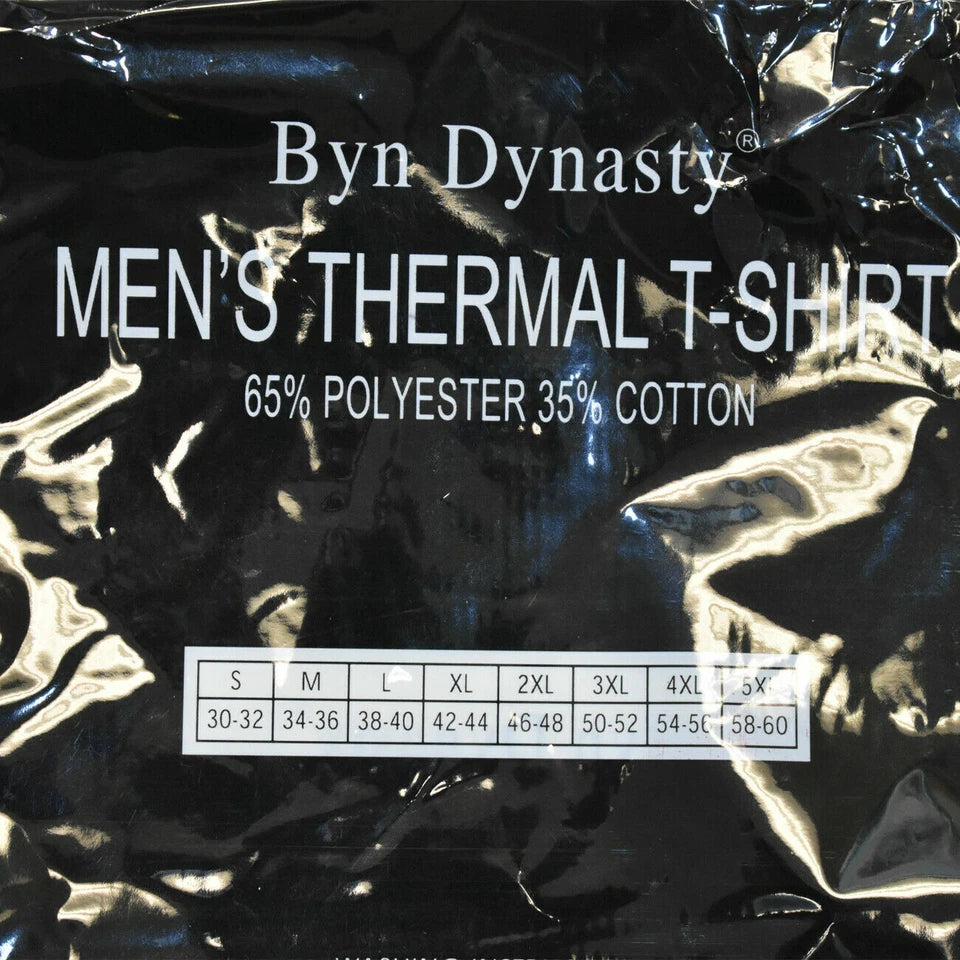 Men's Long Sleeve 3 PACK Thermal Lightweight - Big Sizes 3XL to 5XL