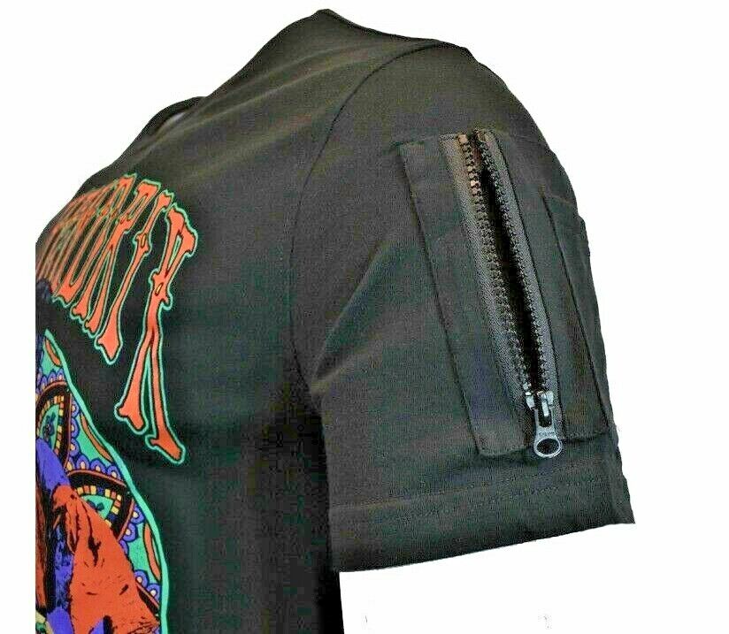 JIMI HENDRIX VOODOO CHILD Rock 60's Music Zipper ON SHOULDER Guitar .