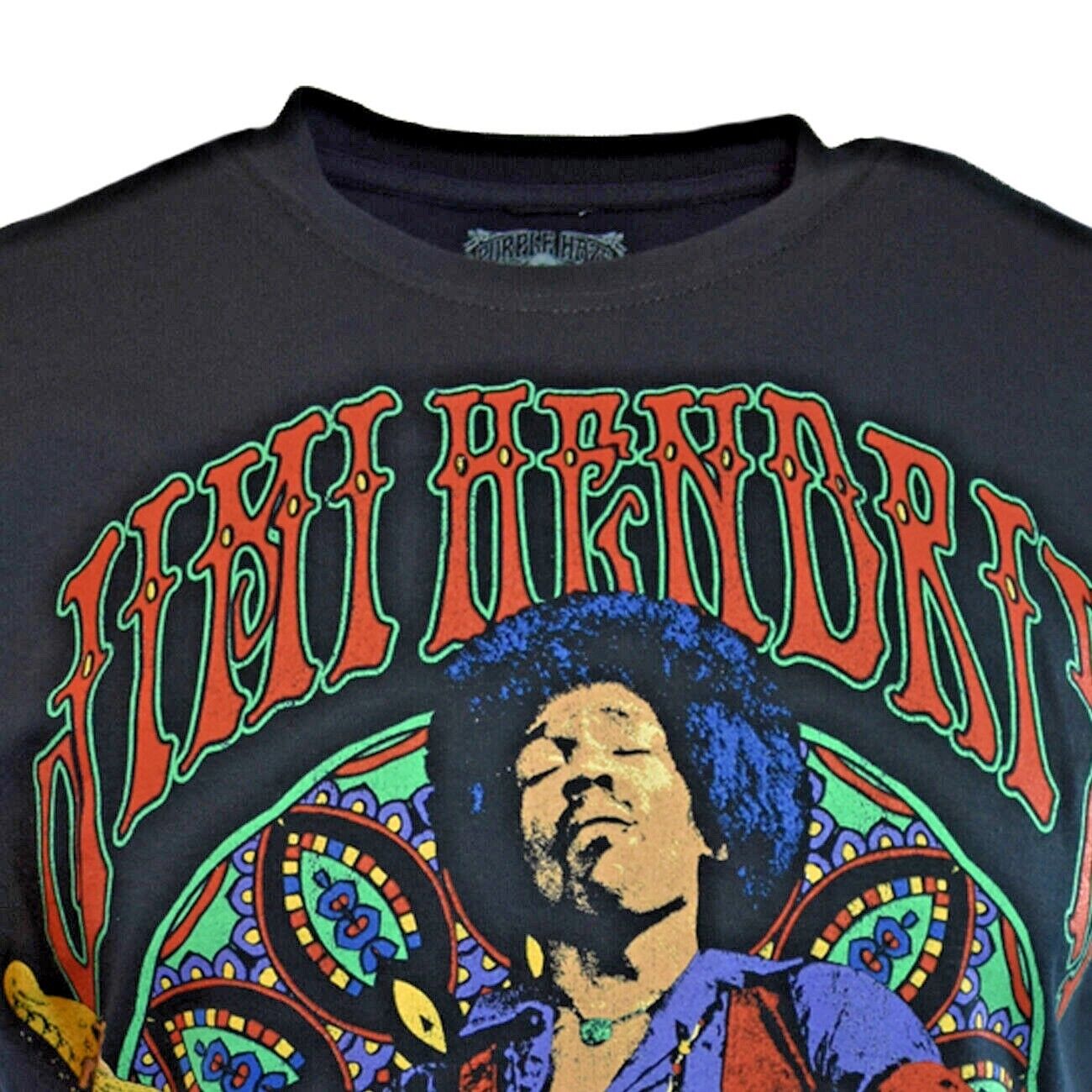 JIMI HENDRIX VOODOO CHILD Rock 60's Music Zipper ON SHOULDER Guitar .