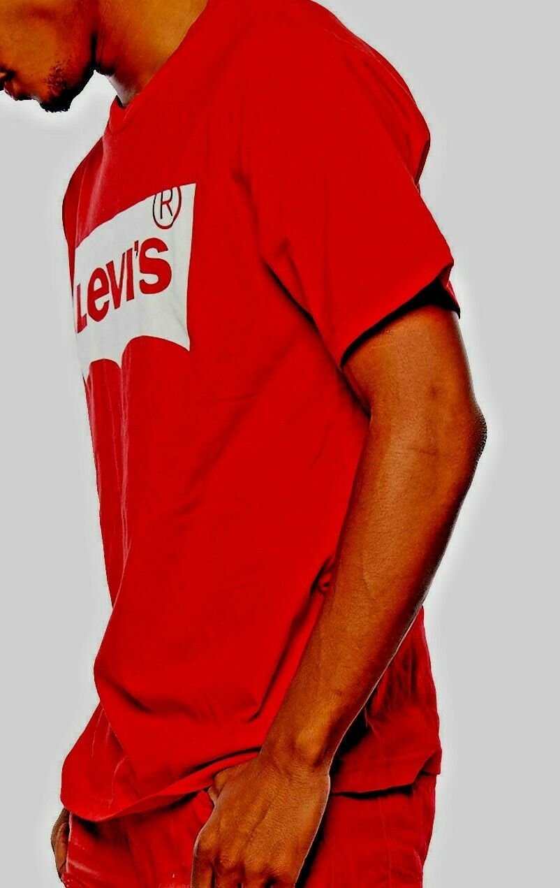 LEVI'S Men's T-shirt Classic Logo -Original Vintage - Red