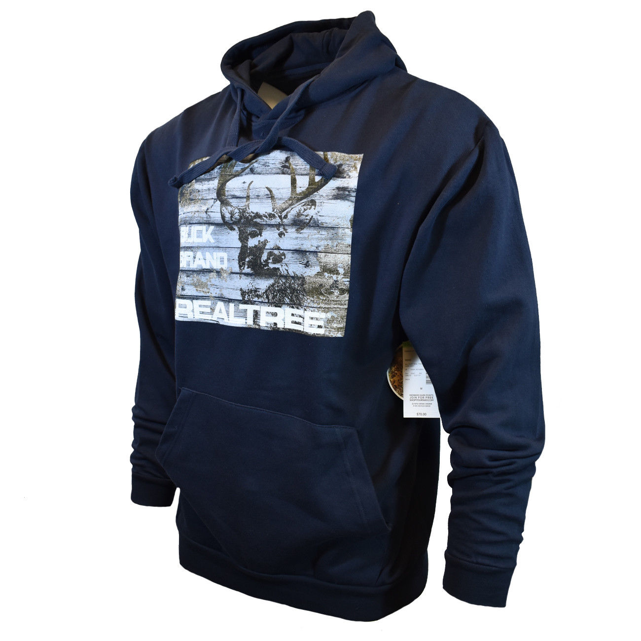 REALTREE Mens Sweat Shirt Pullover Hoodie Sweater Jacket Deer Buck Hunting Warm