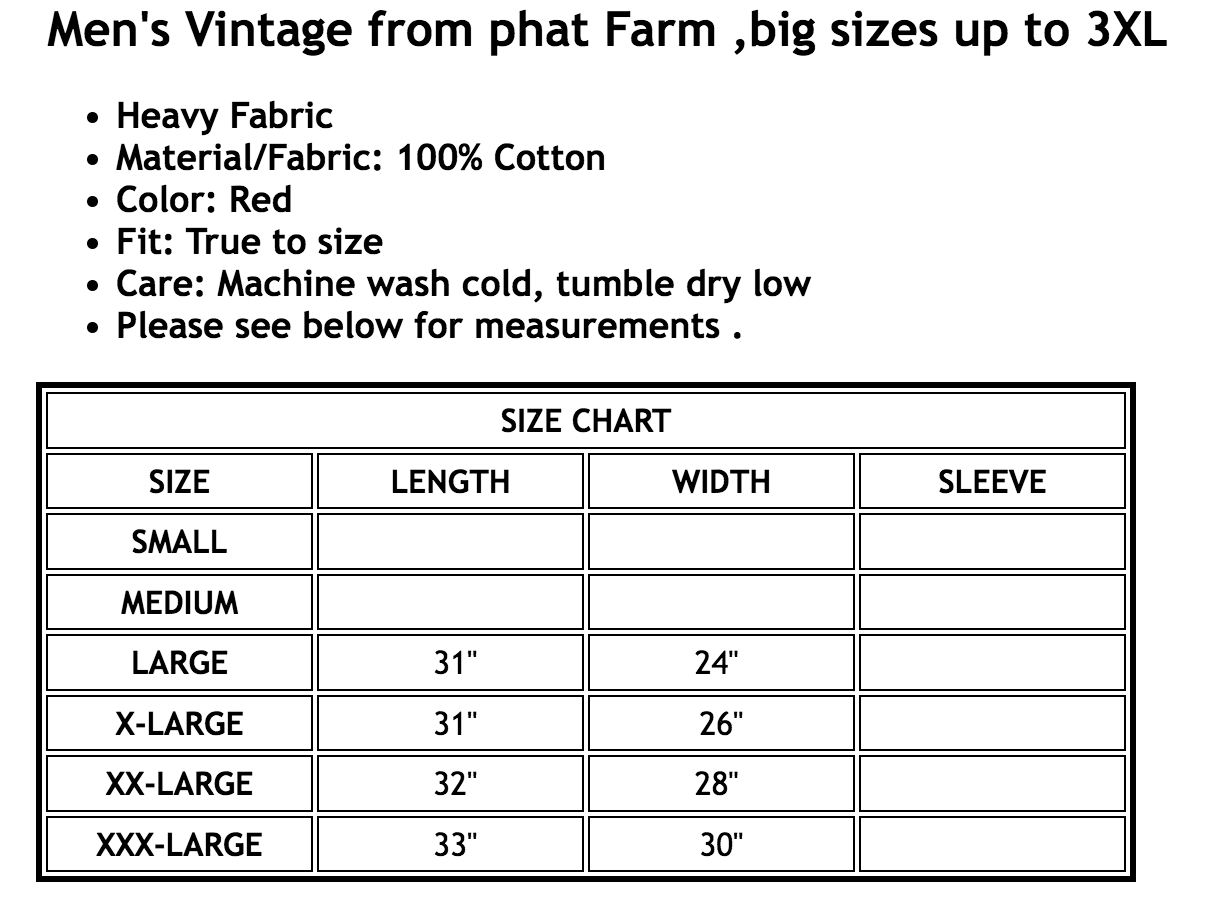 PHAT FARM VINTAGE - Long Sleeve Tee