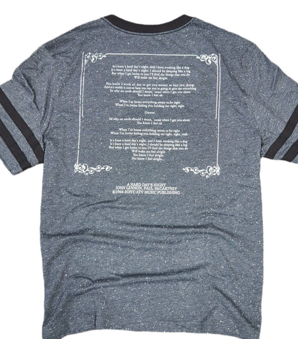 Men's t Shirts-Lennon & McCartney Hard Day's Night "THE BEATLES"