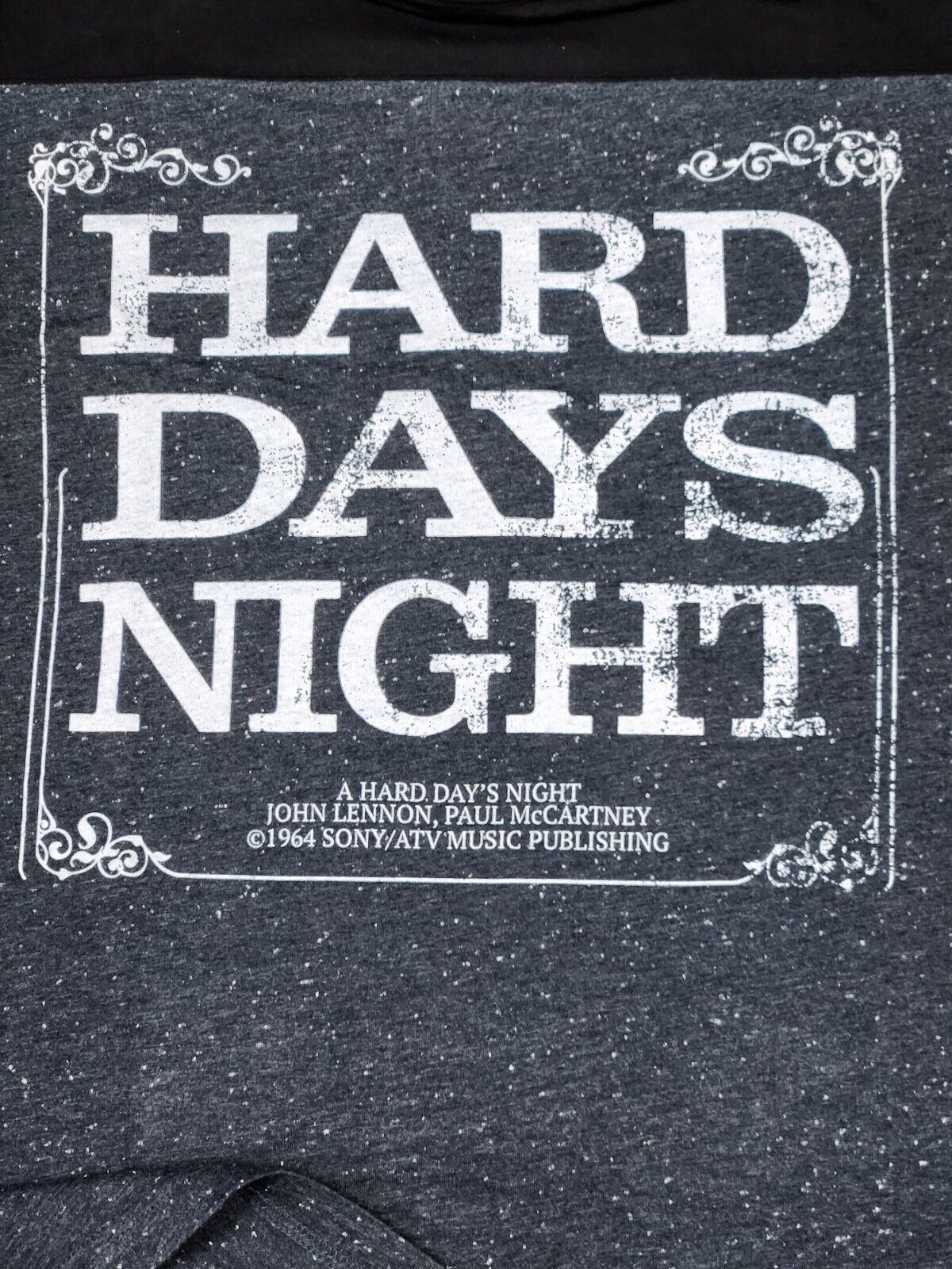 Men's t Shirts-Lennon & McCartney Hard Day's Night "THE BEATLES"