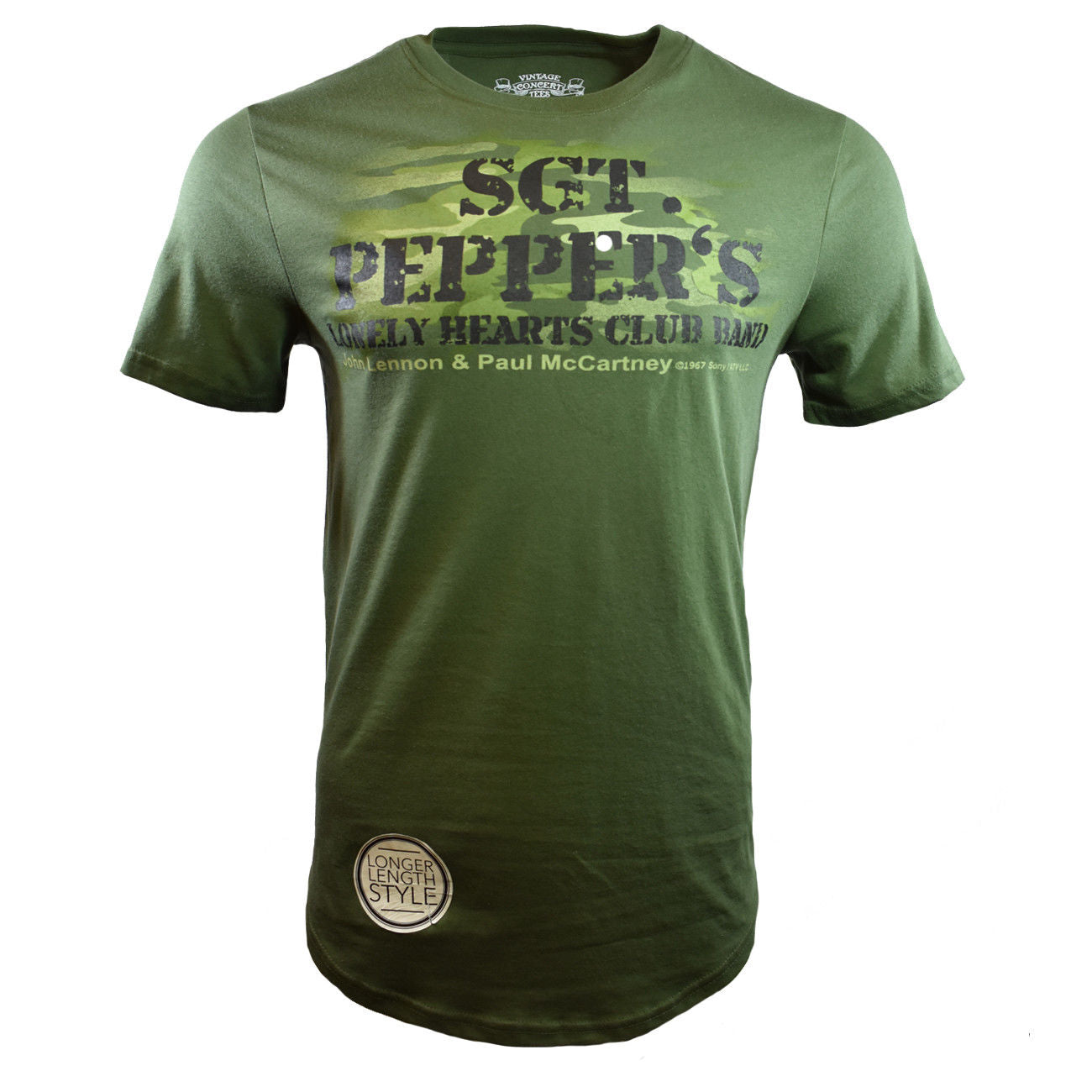 The Beatles Sgt Peppers Lonely Hearts Club Lyrics Men's Graphic T-Shirt