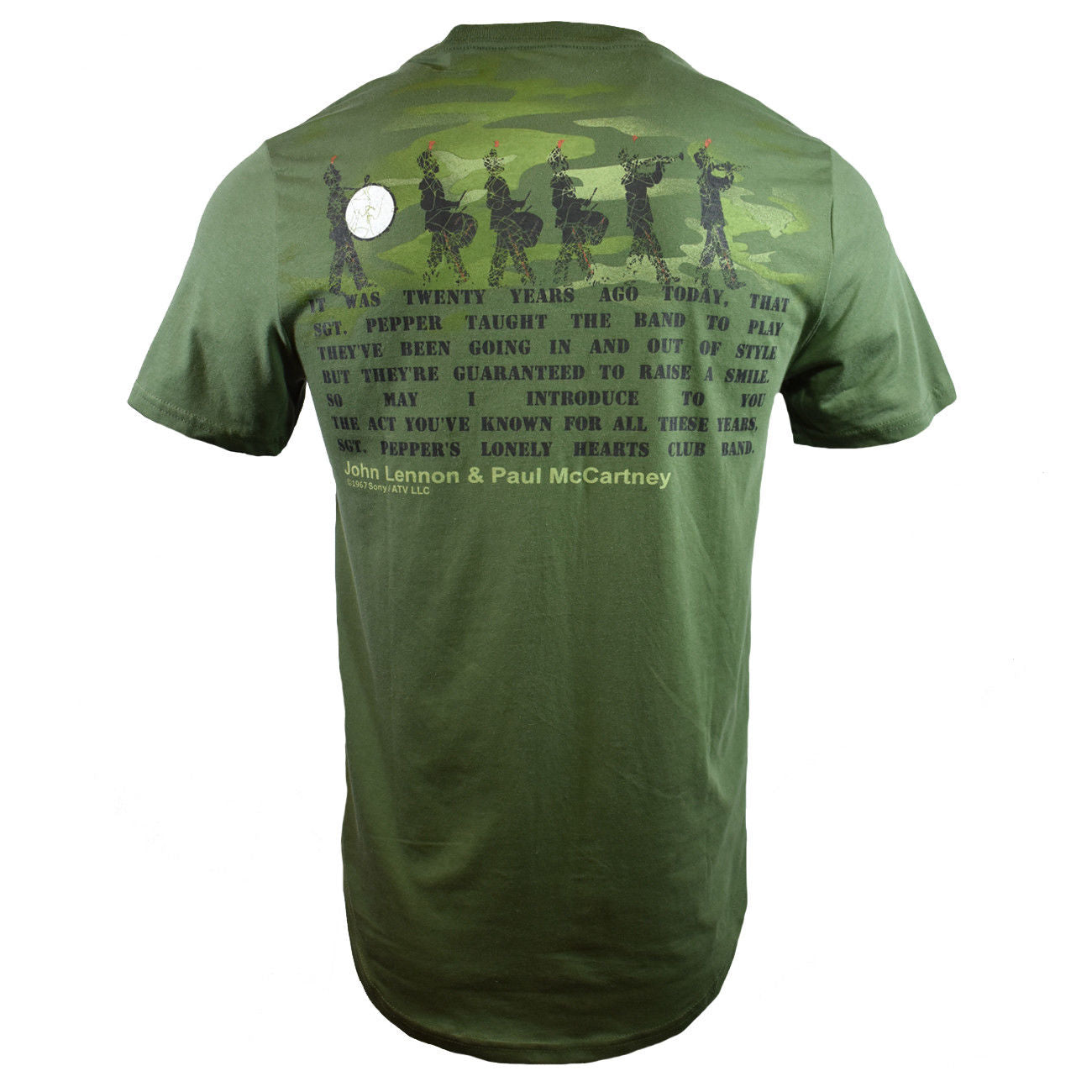 The Beatles Sgt Peppers Lonely Hearts Club Lyrics Men's Graphic T-Shirt