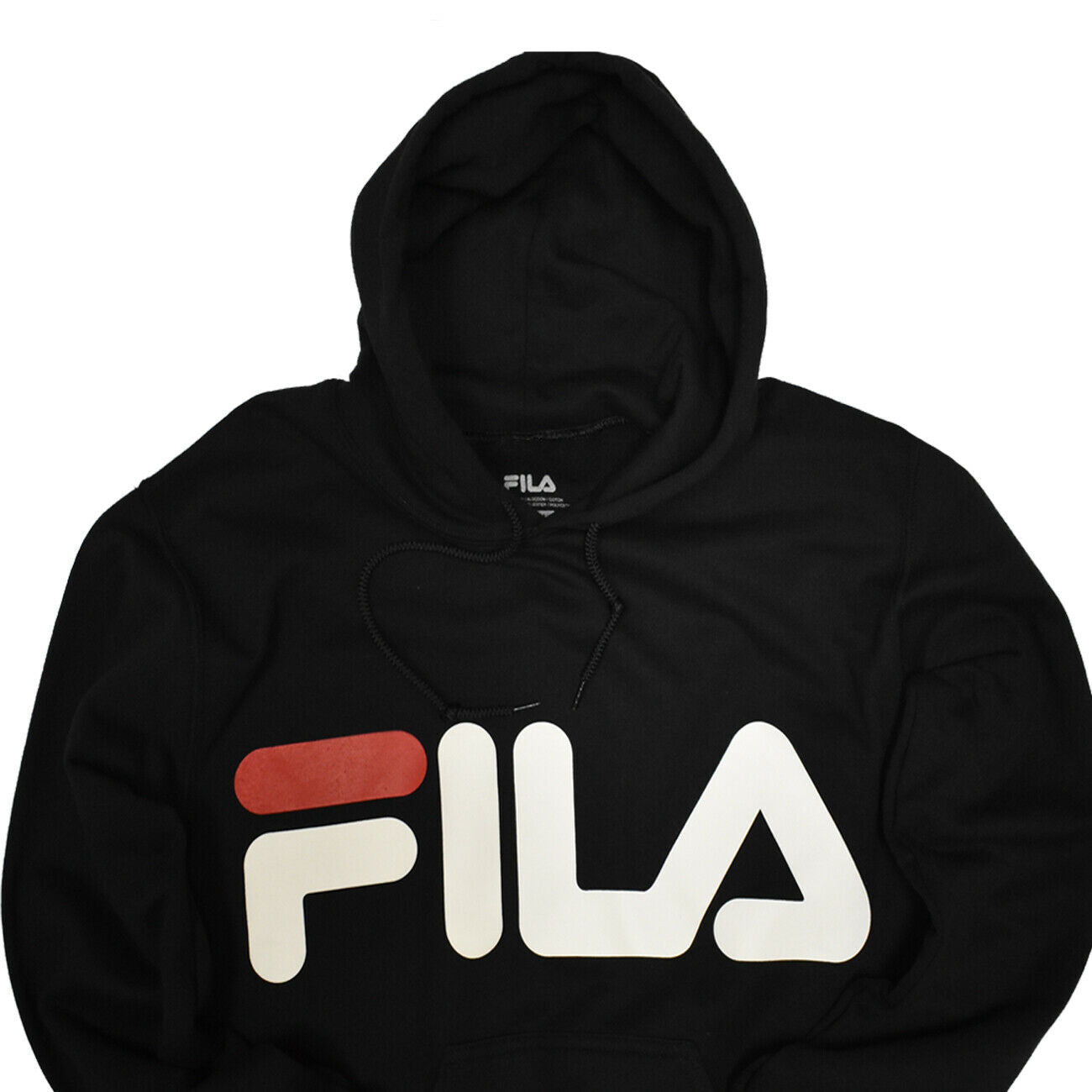 MEDIUM FILA Unisex Black Hoodie Sweatshirt Men's or Women's