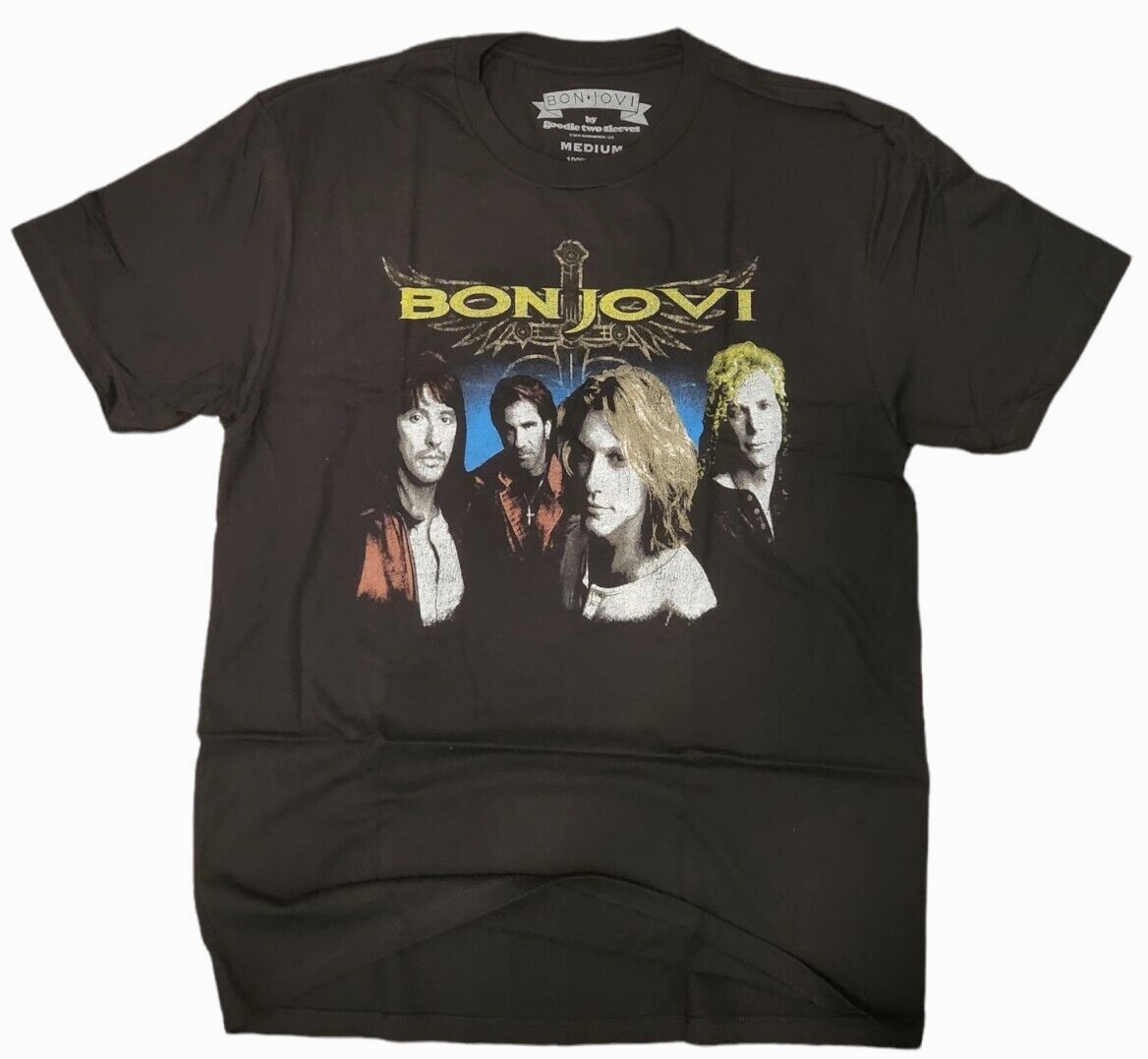 Bon Jovi Music -Tee Shirt MUSIC BAND 100% Cotton Black Reg $28.00