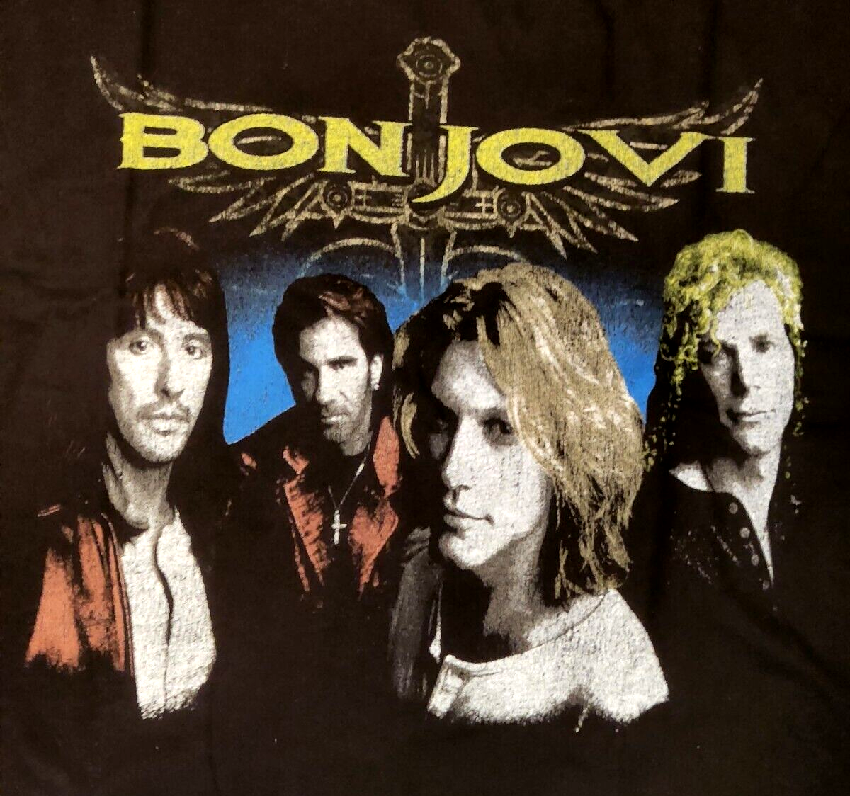 Bon Jovi Music -Tee Shirt MUSIC BAND 100% Cotton Black Reg $28.00
