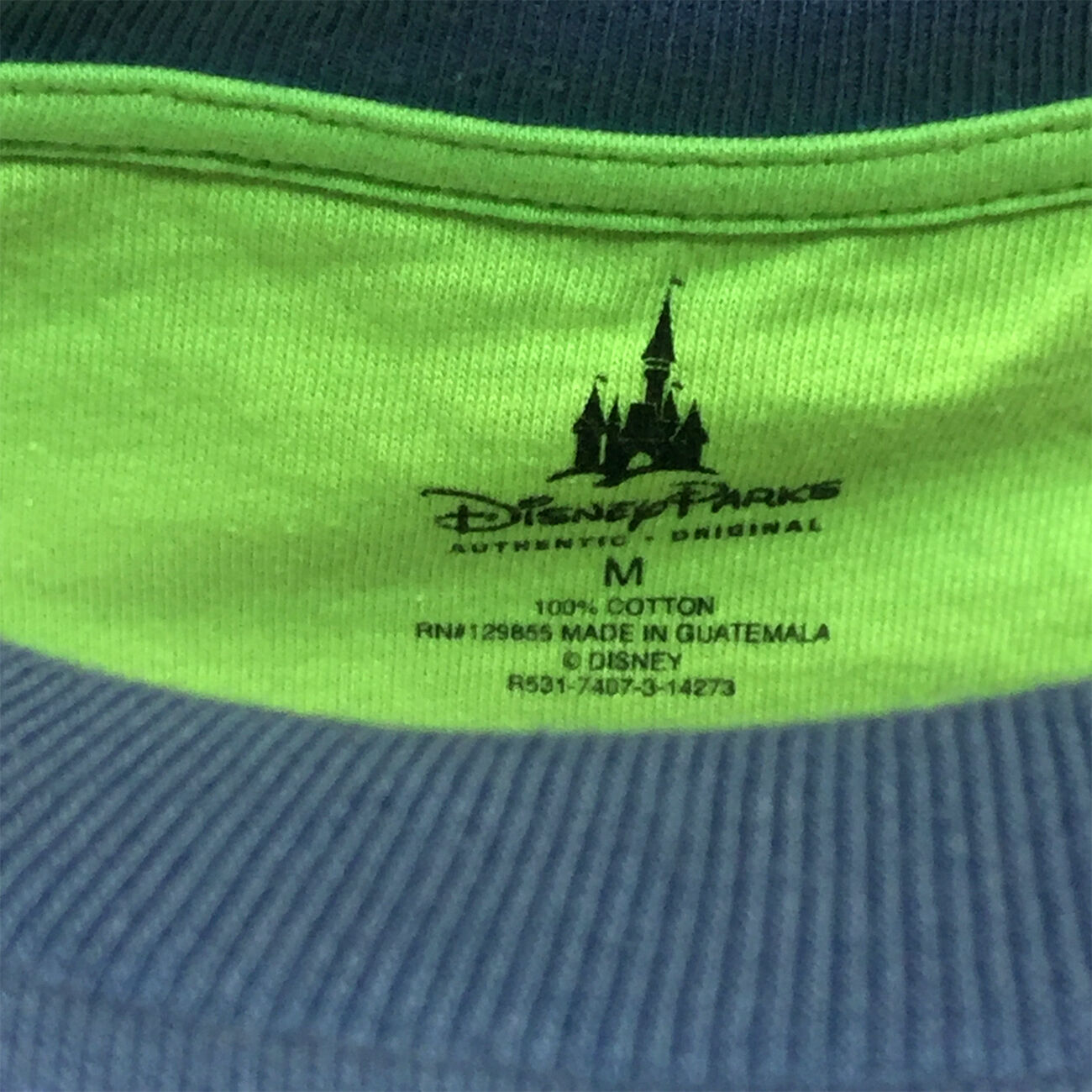 Men's T-Shirt DISNEY Land Resort Est. 1971 California - Cotton Tee- Blue NEW