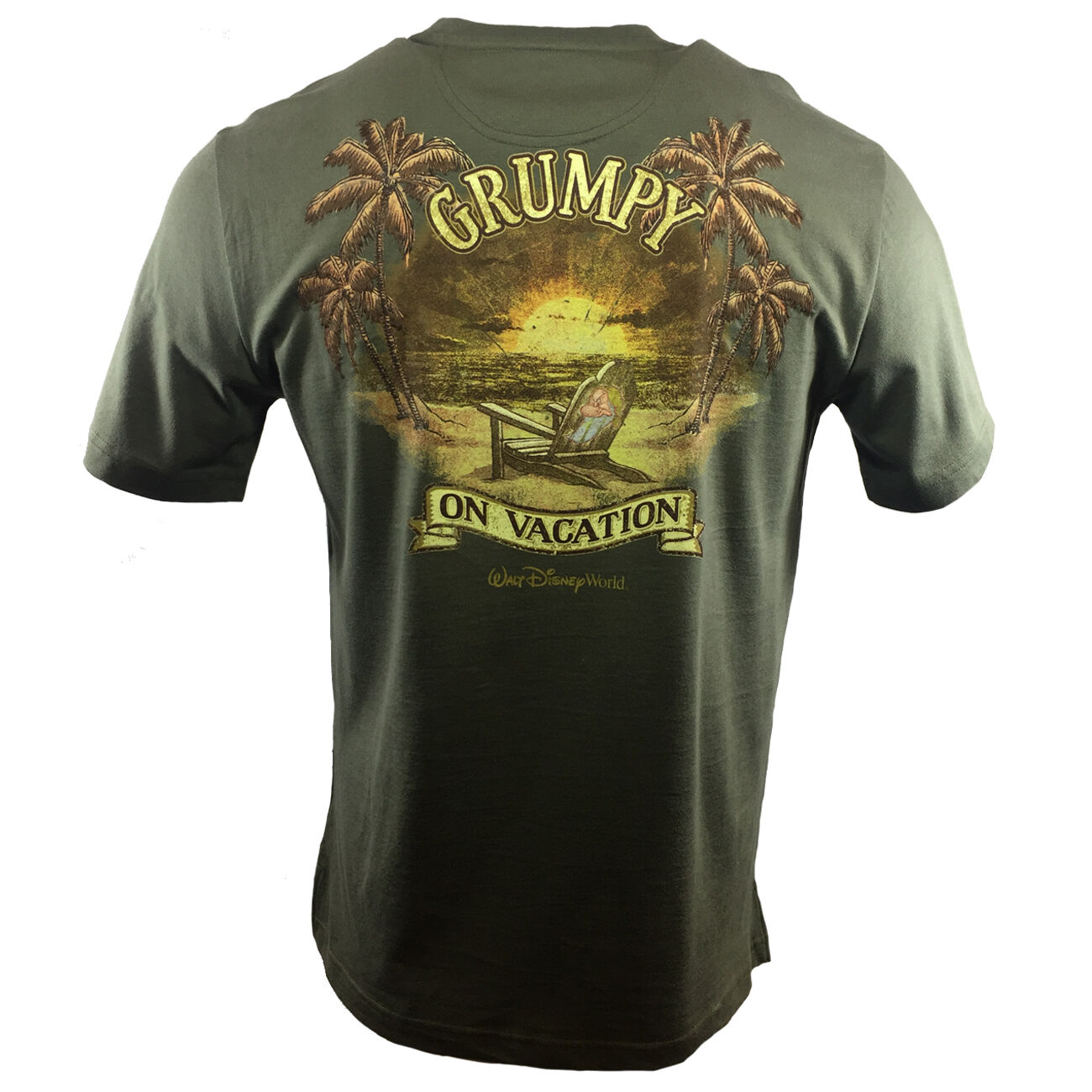 Men' T-shirt Walt Disney WORLD - Grumpy On Vacation - Family Fun Vacation - New