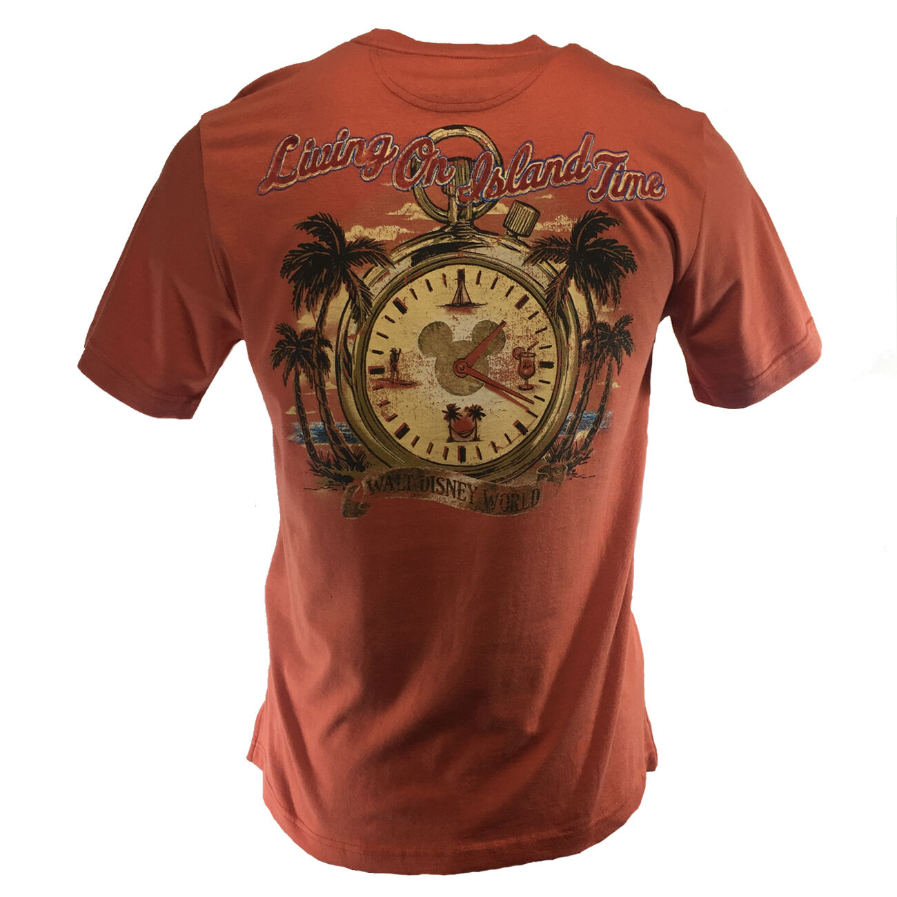 Men's T-Shirt DISNEY WORLD -Living On Island Time -Family-Vacation - NEW