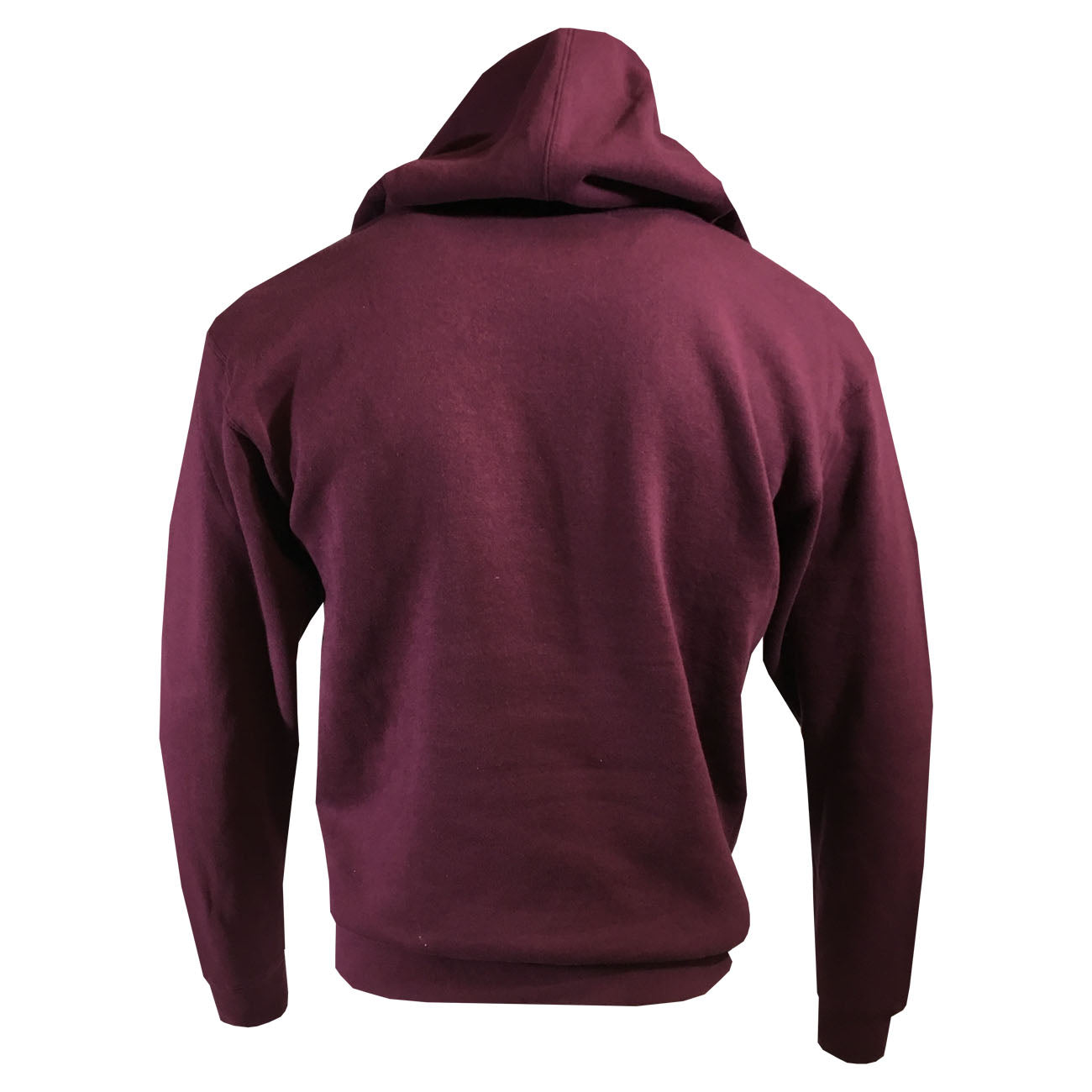 Honey Pullover Hoodie - Men's Sweatshirt - Burgundy with Gold Print