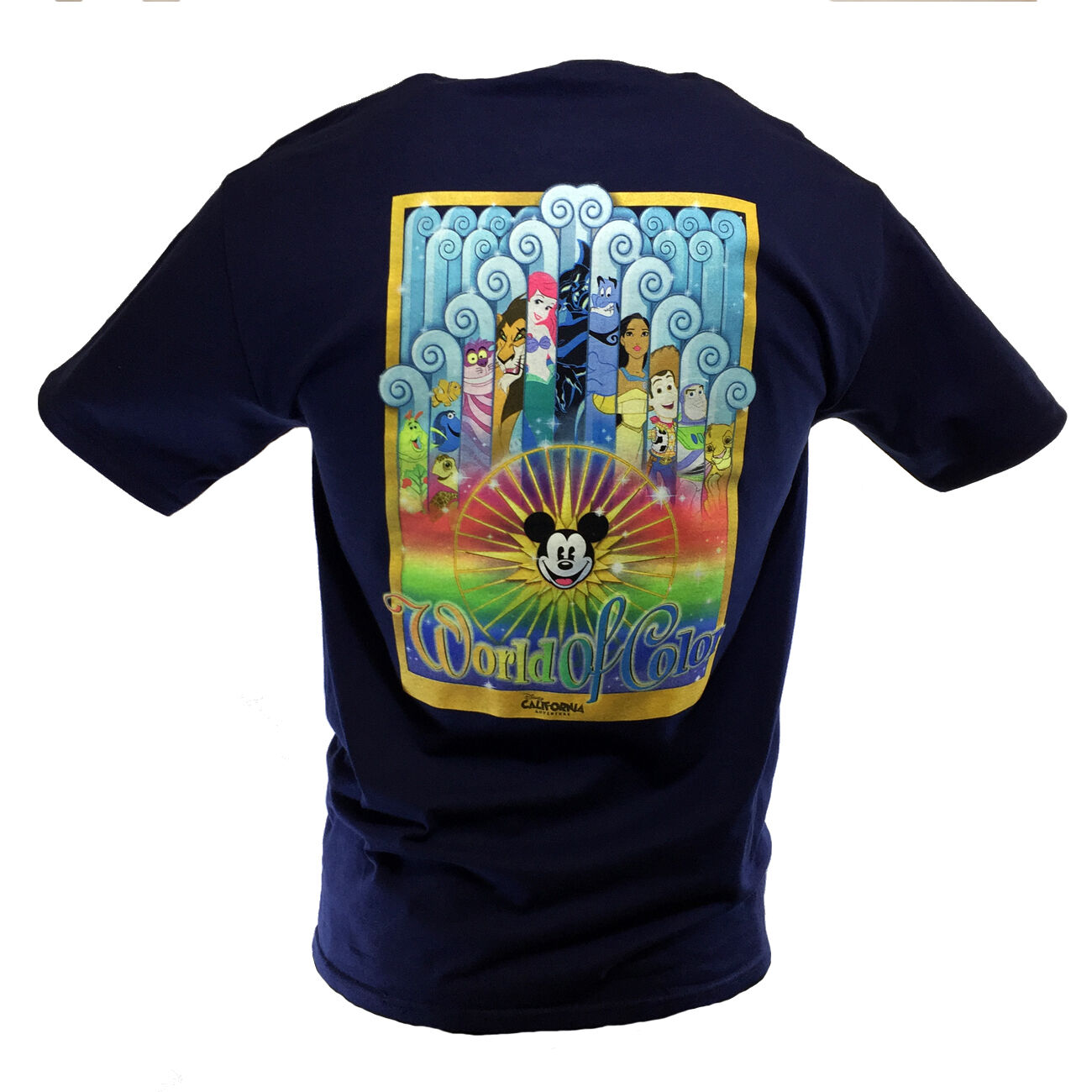 Disney World of Color T-Shirt - Navy Blue Mens/Unisex
