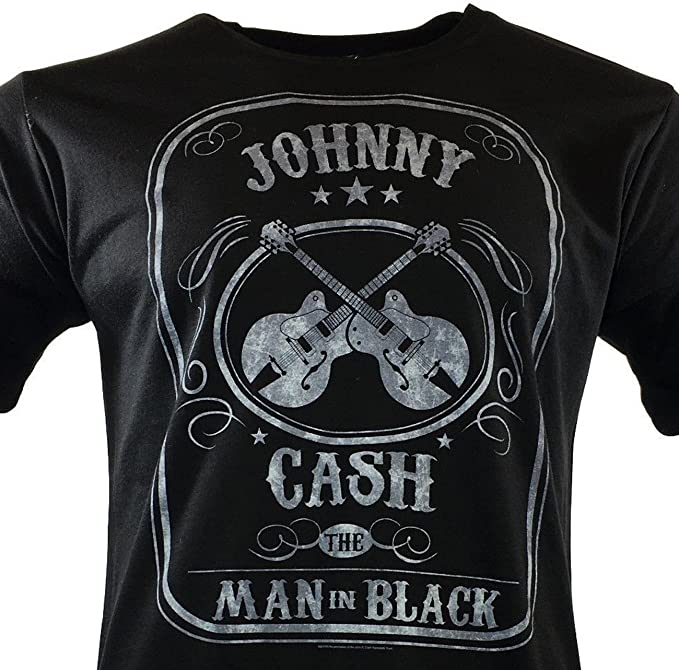 Johnny Cash Man in Black Music T-Shirt - Mens/Unisex