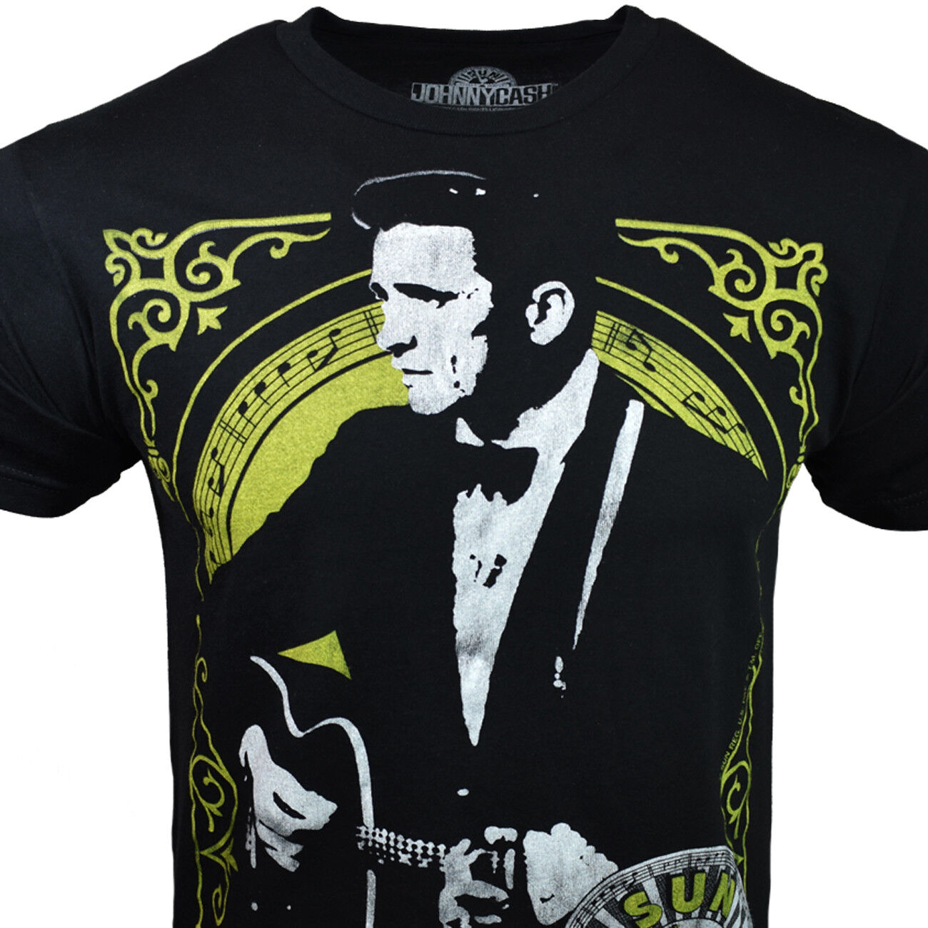Johnny Cash Sun Record Company Music T-Shirt - Mens/Unisex