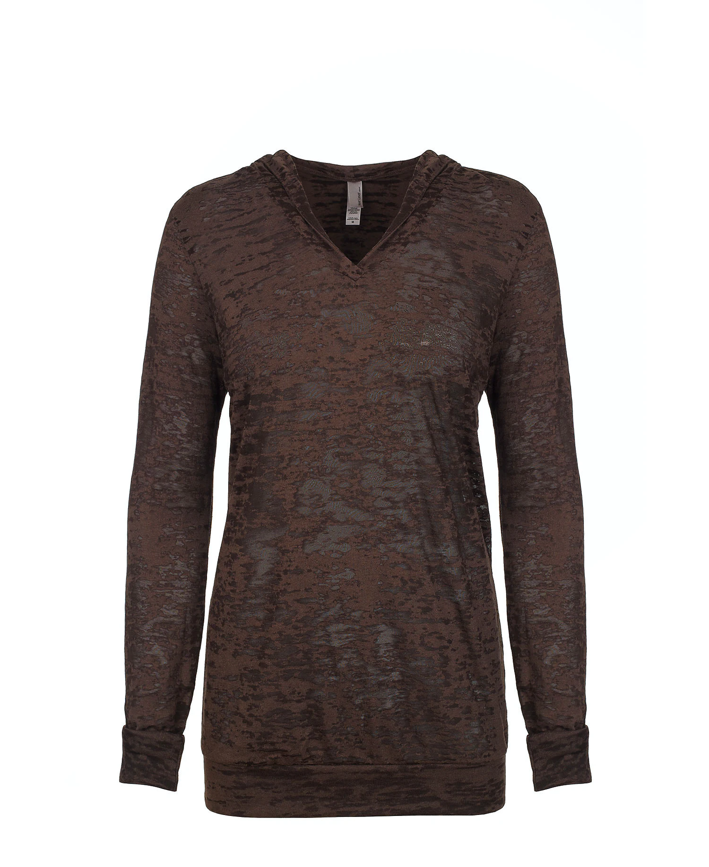 Next Level Women's Burnout Long Sleeve Hoodie Shirt