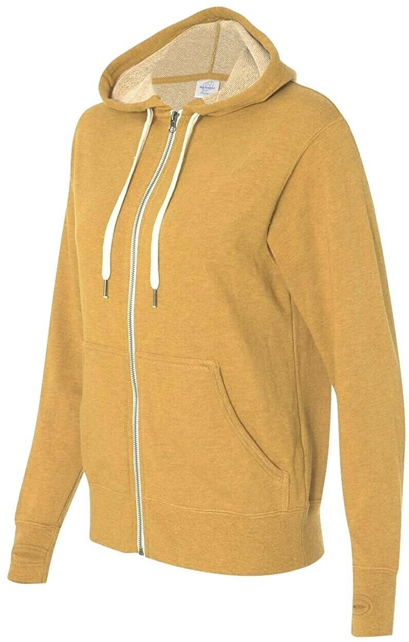 Unisex Sweat Shirt Jacket Zip Up Hoodie INDEPENDENT TRADING CO French Terry NEW
