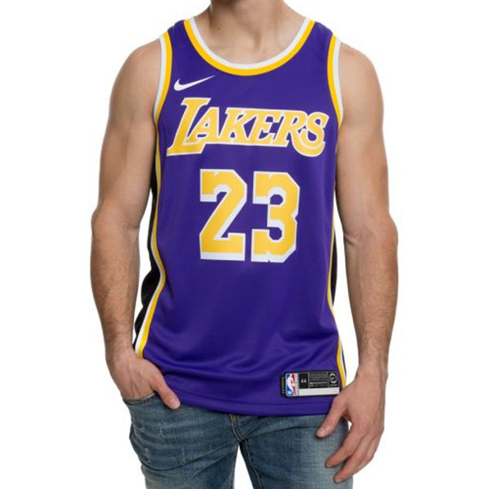 Los Angeles Lakers Lebron James NBA Authentic Swingman Edition Jersey PURPLE