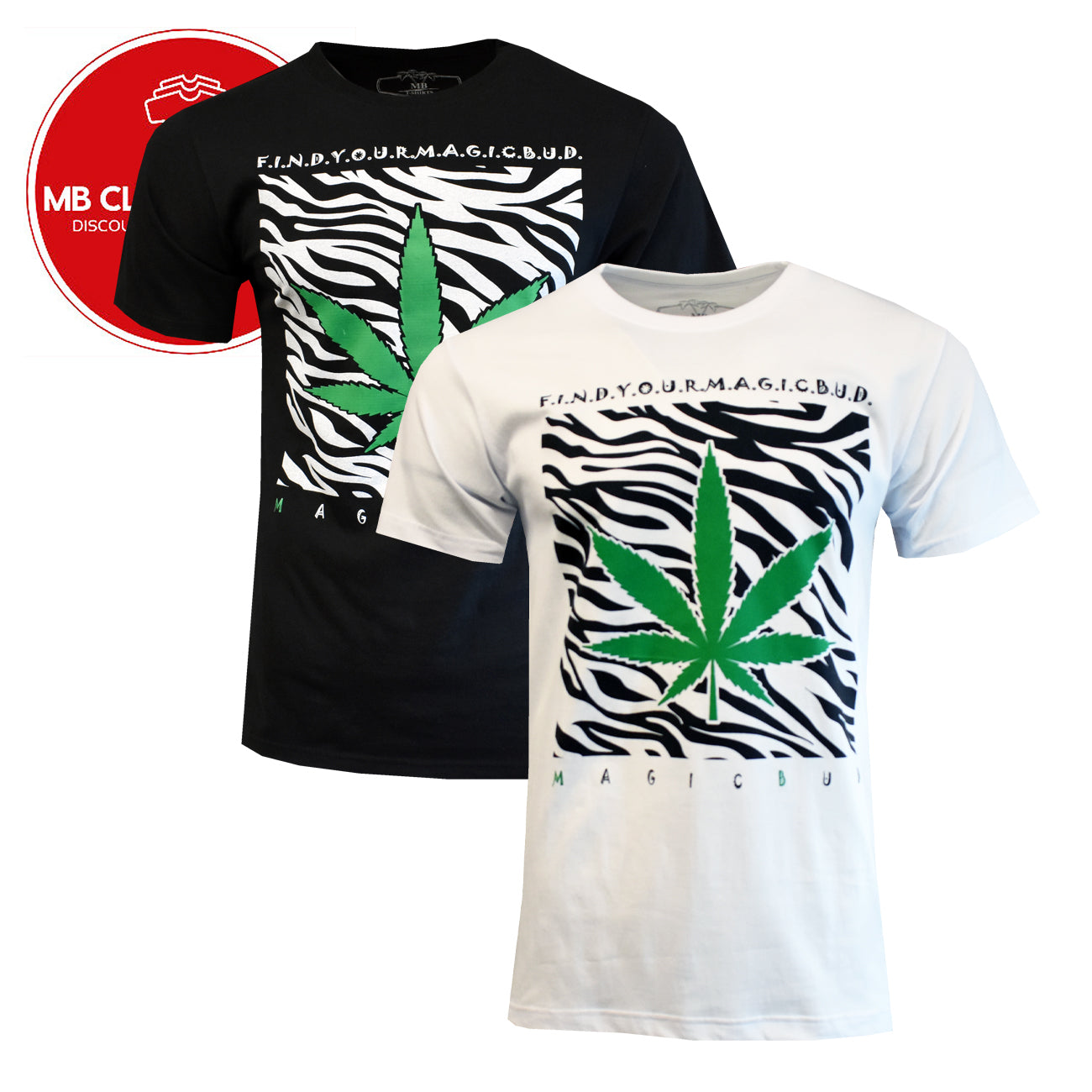 Men's T shirts Find Your Magic Bud Original MB T-Shirts 100% Cotton WEED