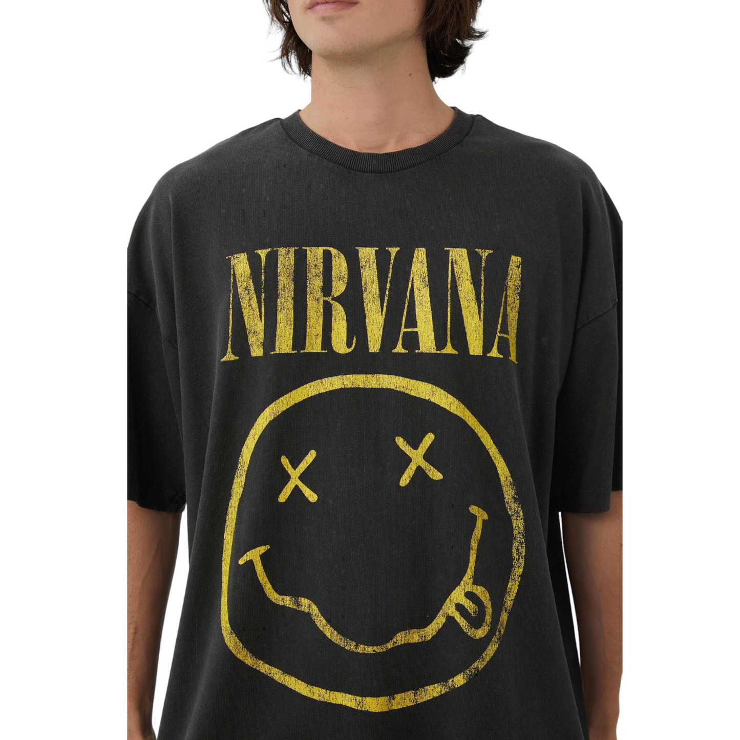 Classic Nirvana Smile Band T-Shirt - Mens/Unisex