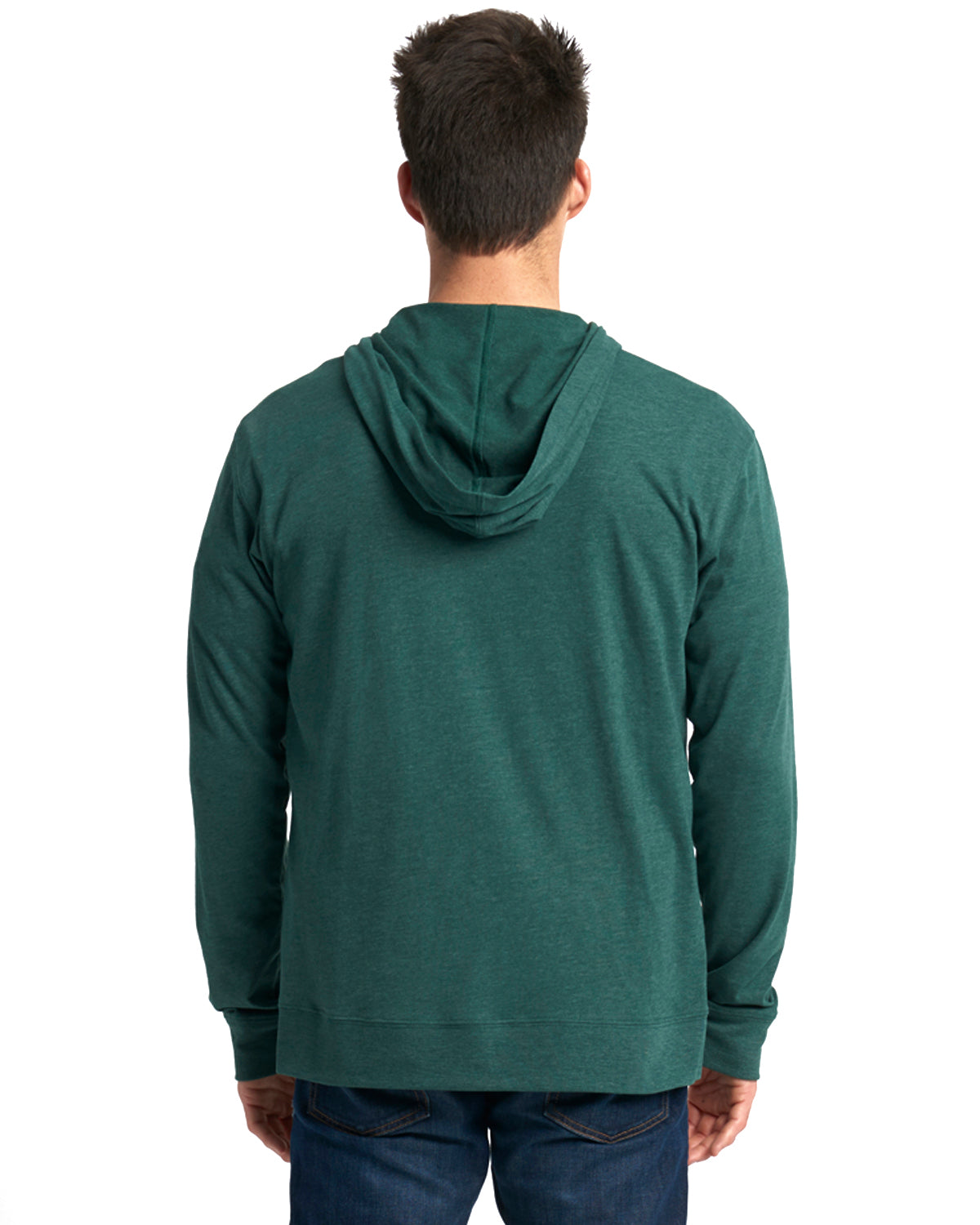 Men's Sweatshirt Hoodie Lightweight Full Zip Hooded Jacket - Royal Blue & Forest Green NEW