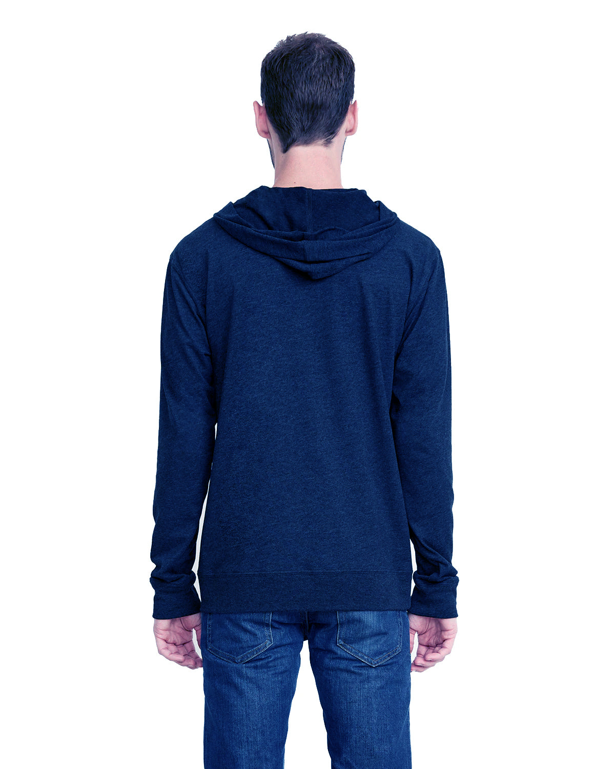 Men's Sweatshirt Hoodie Lightweight Full Zip Hooded Jacket - Royal Blue & Forest Green NEW