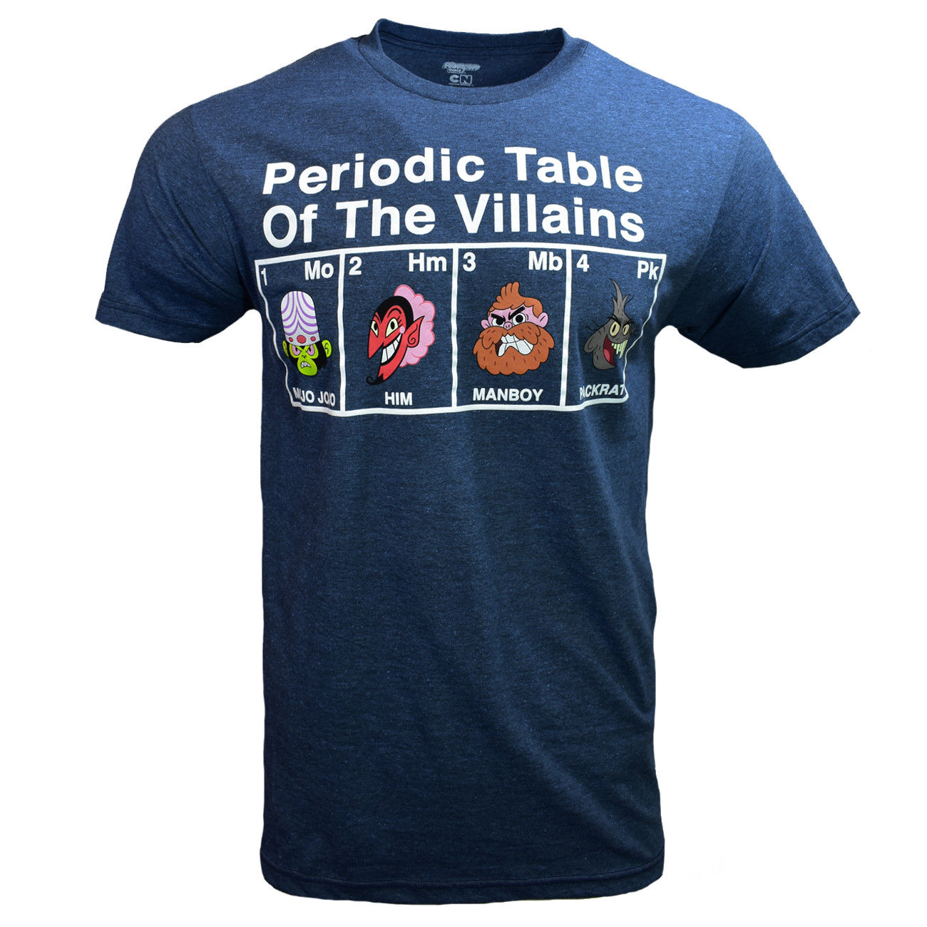 Power Puff Girls Periodic Table Mens Graphic Tee