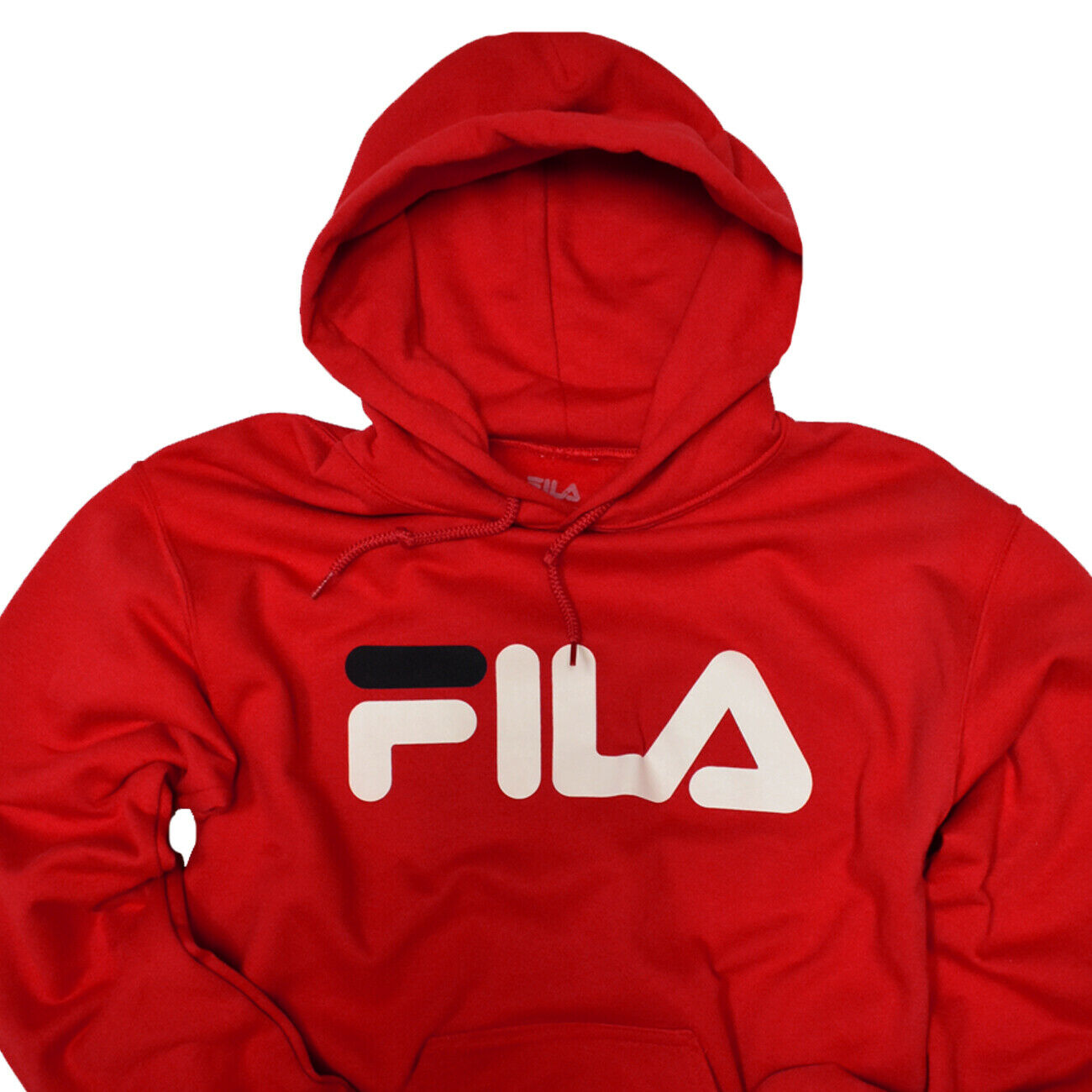MEDIUM FILA Unisex Red Hoodie Sweatshirt Men's or Women's
