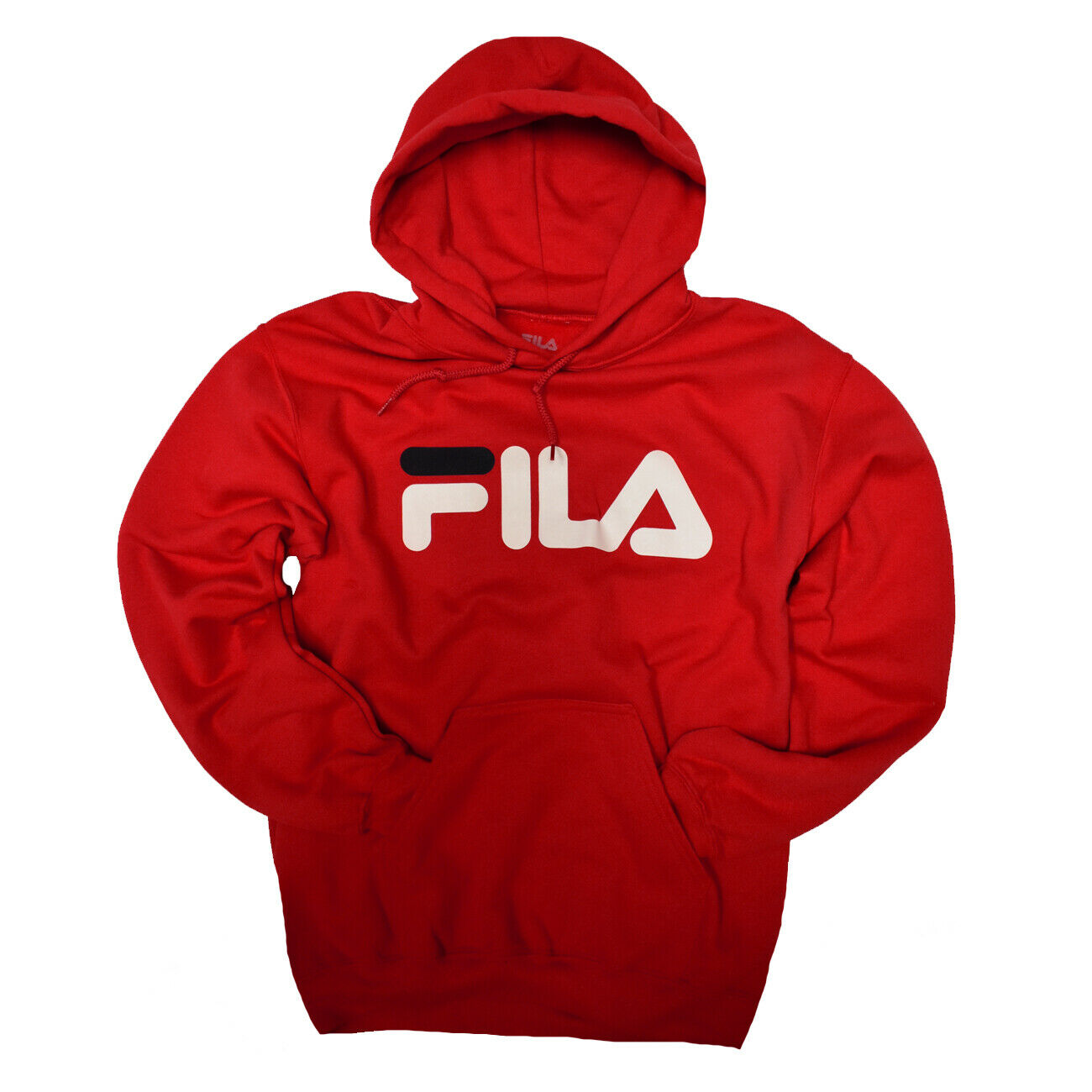 MEDIUM FILA Unisex Red Hoodie Sweatshirt Men's or Women's