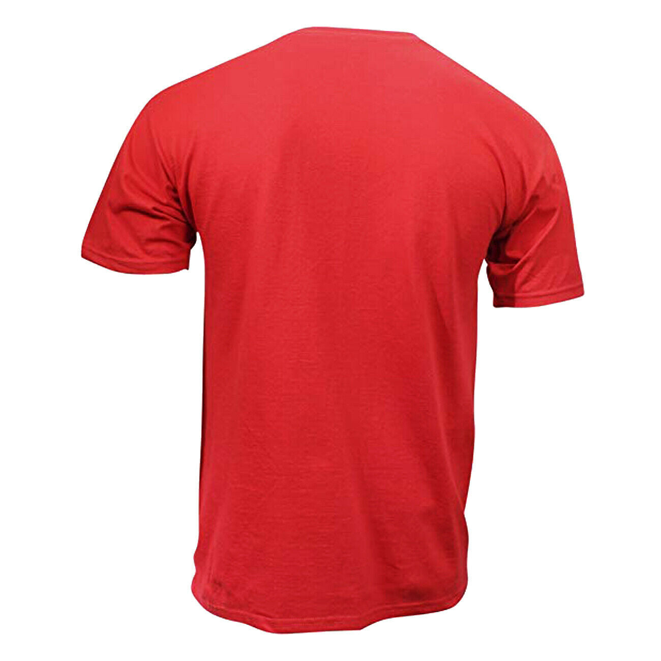 FILA Men's Stacked Logo T-shirt, Red with White