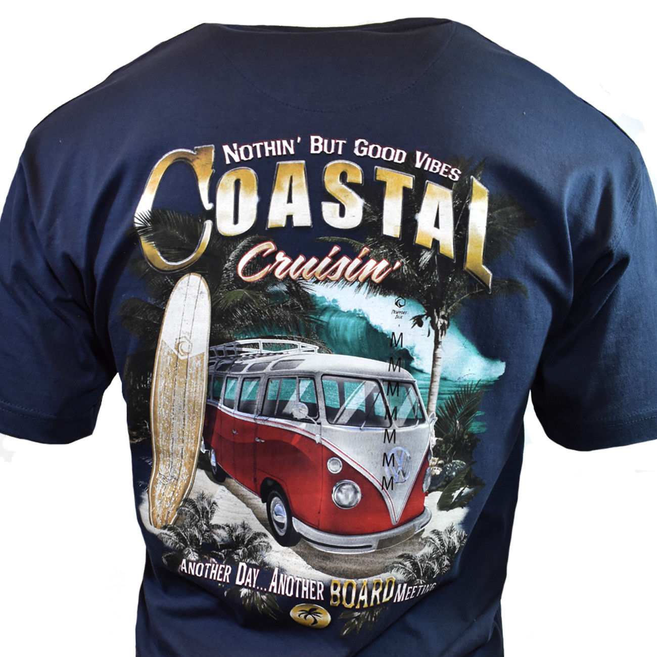 Volkswagen Bus Coastal Cruisin' Surf Scene Men's Graphic T-Shirt