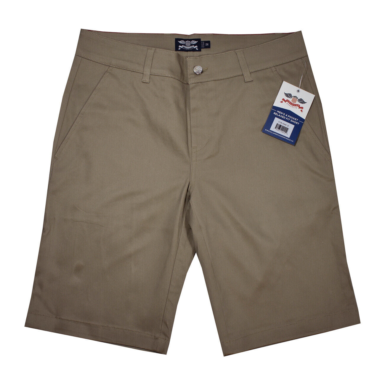 American Workwear Outdoor Shorts - Khaki Relaxed Fit - Men's