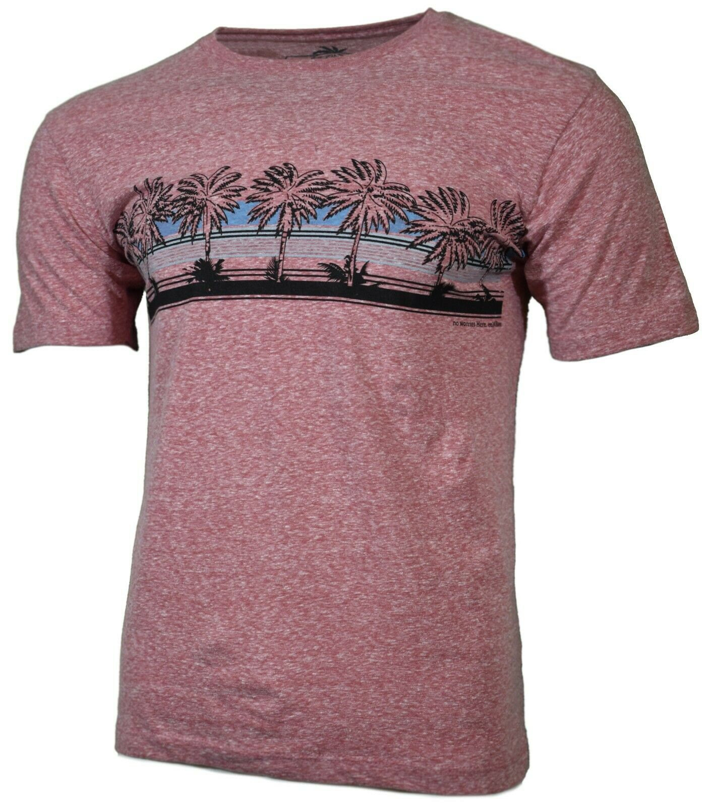 Men's T-Shirt Sunset Beach Palm Trees Bahama No worries here