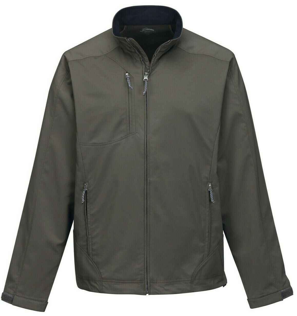 MENS JACKET Wind Breaker Casual jacket-Adjustable Cuff Pockets Tri-Mountain