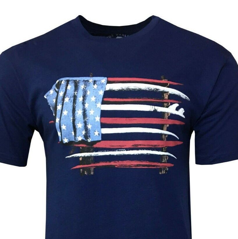 Joe Marlin Unwind American Surfboard Flag T-Shirt -
