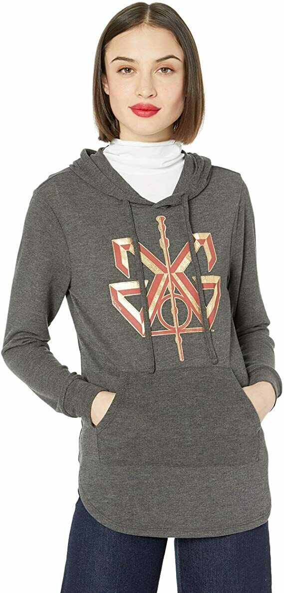 WOMENS HOODIE Fantastic Beast and The Crimes of Grindelwald Black Burgandy Gray