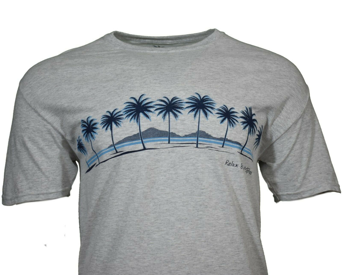 Men's T-Shirt Bahama Beach Palm Trees Sunset Relax by eeMBee