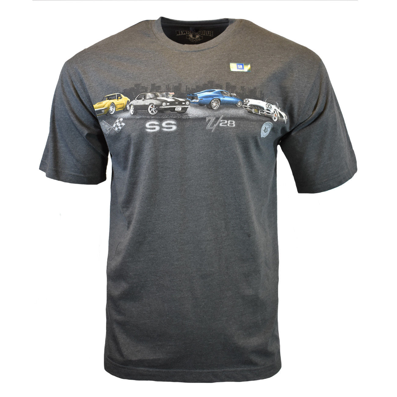 Chevrolet Corvette and Camaro Hot Rod Muscle Cars Men's Graphic T-Shirt