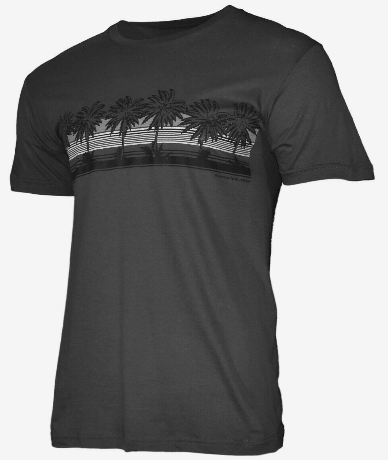 Men's T-Shirt Sunset Beach Palm Trees Relax No worries here