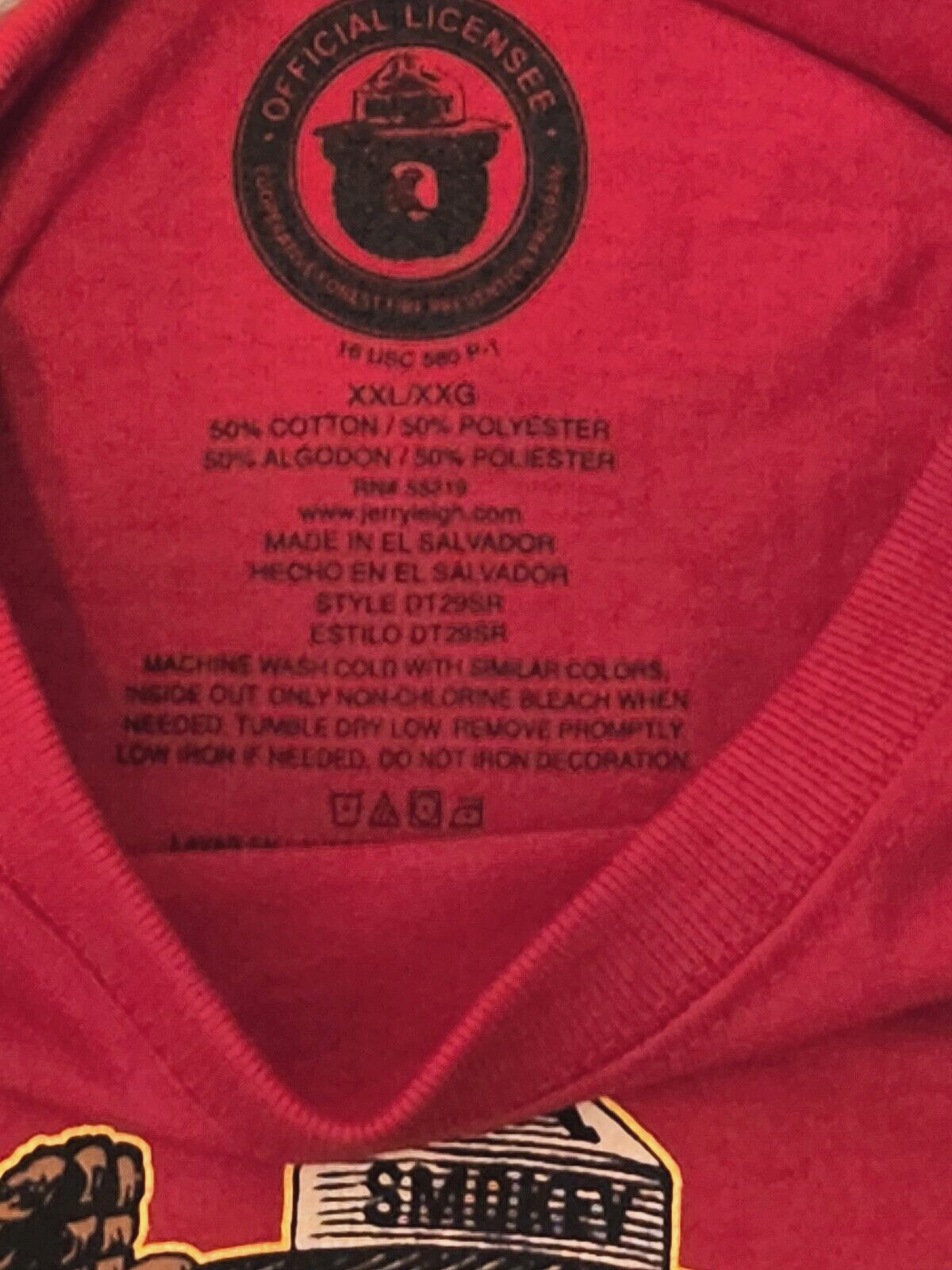 Smokey the Bear Sleeveless T-Shirt - Fire Danger Very High Today Prevent Wildfires - Red Tank Top