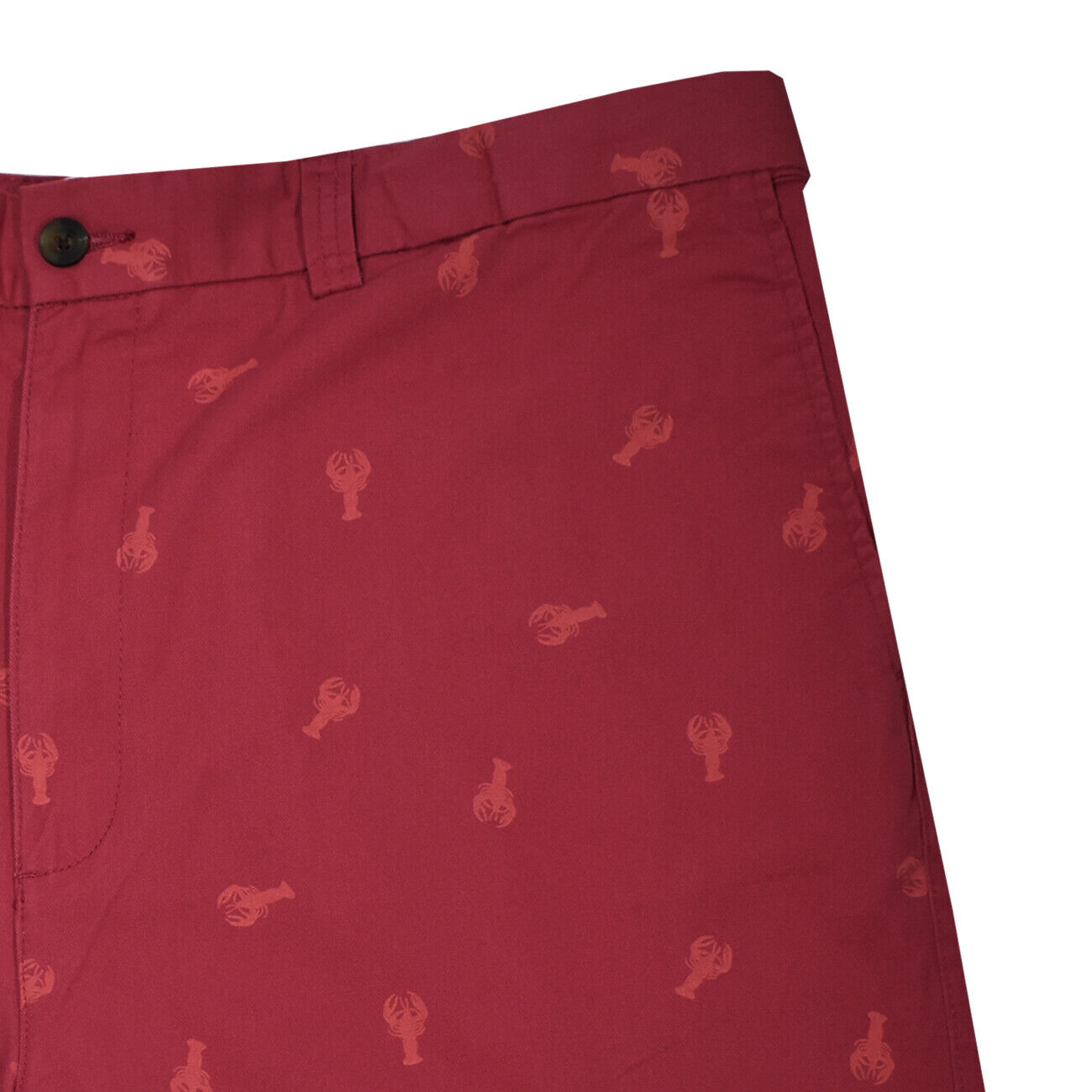 Casual Outdoor Shorts - Men's Big and Tall Fit - Red Lobster Print