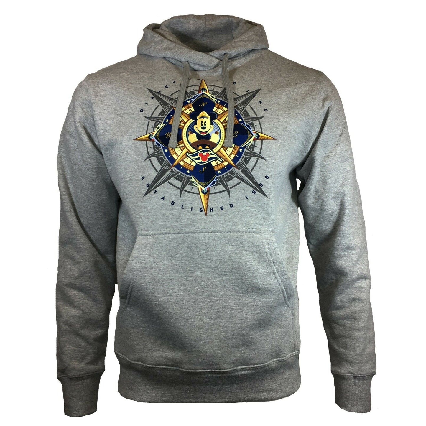 Men's Disney Cruise Line Captain Mickey Mouse Hoodie Fleece Sweatshirt