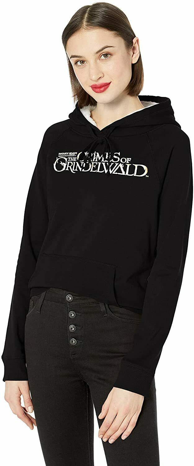 WOMENS HOODIE Fantastic Beast and The Crimes of Grindelwald Black Burgandy Gray