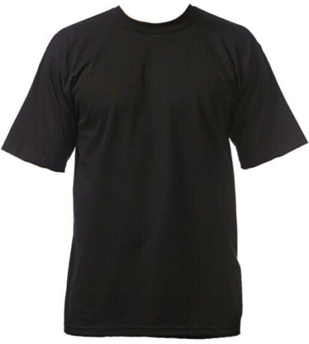 PRO WEST MENS Sport Activewear Heavyweight T-Shirt White or Black (Pack of 2)